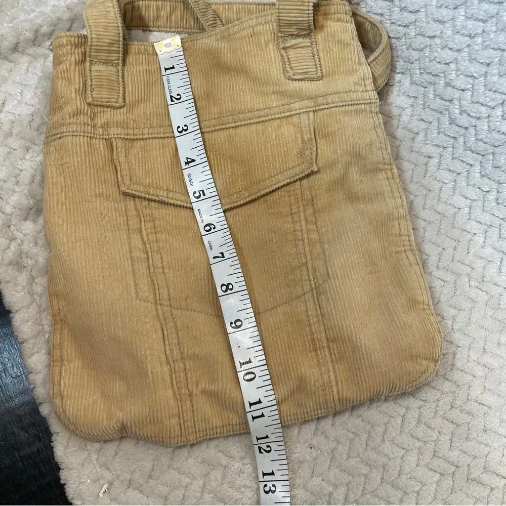 Vintage Y2K‎ Aeropostale Tan Corduroy Small Shoulder Tote Bag - Picture 8 of 9